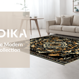 Elegant Abstract Circular Motif(Black)