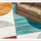 Ultra Soft Area Rug, Non Slip, Stain Resistant, Washable Area Rugs for Living Room, Bedroom, Soft Thin Washable Rug for Contemporary Office Decor(Beige)