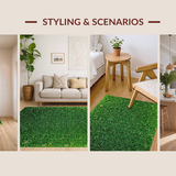 Ultra Soft Area Rug, Non Slip, Stain Resistant, Washable Area Rugs for Living Room, Bedroom, Serene Nature-Inspired Green Palette(Green)