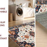 Artistic Cream and Orange Harmony(White)