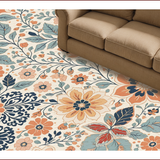 Floral Vintage Beige Medallion(Beige)