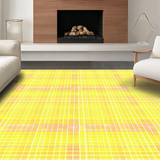 Ultra Soft Area Rug, Non Slip, Stain Resistant, Washable Area Rugs for Living Room, Bedroom, Stylish Minimalist Sunshine Vibe(Yellow)