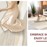 Elegant Creamy Geometric Motif(Beige)