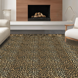 Ultra Soft Area Rug, Non Slip, Stain Resistant, Washable Area Rugs for Living Room, Bedroom, Trendy Modern Wild Aesthetic(Brown)