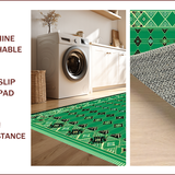 Rustic Distressed Geometric Composition(Green)