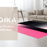 Ultra Soft Area Rug, Non Slip, Stain Resistant, Washable Area Rugs for Living Room, Bedroom, Striking Abstract Gradient Composition(Pink)