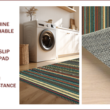 Ultra Soft Area Rug, Non Slip, Stain Resistant, Washable Area Rugs for Living Room, Bedroom, Rustic Multicolor Fishing Cabin Porch Doormat(Brown)