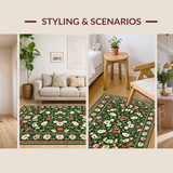 Sophisticated Geometric Floral Fusion(Green)