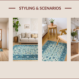 Chic Toned Medallion Aesthetic(Blue)