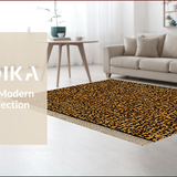 Ultra Soft Area Rug, Non Slip, Stain Resistant, Washable Area Rugs for Living Room, Bedroom, Bold Leopard Print Living Room Non-Slip Rug(Brown)