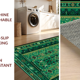 Rustic Dark Green Tiled Texture(Green)