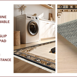 Ultra Soft Area Rug, Non Slip, Stain Resistant, Washable Area Rugs for Living Room, Bedroom, Glamorous Multicolored Animal Motif(Beige)