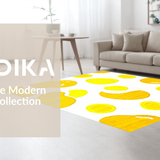 Ultra Soft Area Rug, Non Slip, Stain Resistant, Washable Area Rugs for Living Room, Bedroom, Adorable Egg Motif Design(Yellow)
