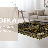 Luxurious Black Gold Damask Style(Black)