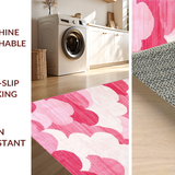 Delightful Cozy White Fluffy Aesthetic(Pink)