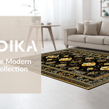 Intricate Ethnic Tiled Arrangement(Black)