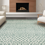 Ultra Soft Area Rug, Non Slip, Stain Resistant, Washable Area Rugs for Living Room, Bedroom, Rustic Geometric Layered Textures(Beige)