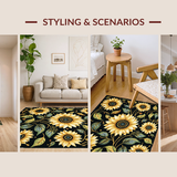 Dynamic Sunflower Graphic Element(Black)