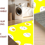 Ultra Soft Area Rug, Non Slip, Stain Resistant, Washable Area Rugs for Living Room, Bedroom, Playful Fluffy Soft Surface(Yellow)