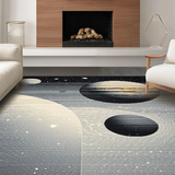 Celestial Earth Moon Motif(Gray)