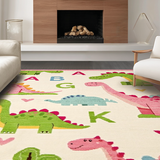 Lively Cartoonish Dino Character Layout(Pink)