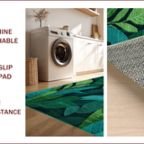 Ultra Soft Area Rug, Non Slip, Stain Resistant, Washable Area Rugs for Living Room, Bedroom, Modern Abstract Green Tones Design(Green)
