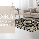 Timeless Black Beige Geometric Style(Black)