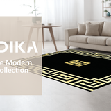 Striking Vintage Geometric Appeal(Black)