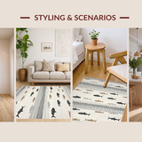 Chic Textured Coastal Scene Design(Gray)