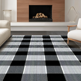 Chic Monochrome Geometric Layered Design(Black)