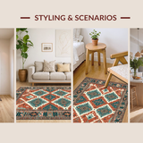 Colorful Modern Lattice Design(Red)