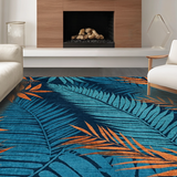 Lively Vintage Floral Composition(Blue)