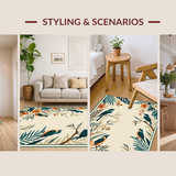 Whimsical Floral Jungle Vibes(Beige)