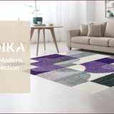 Ultra Soft Area Rug, Non Slip, Stain Resistant, Washable Area Rugs for Living Room, Bedroom, Contemporary Kids Bedroom Easy Care Accent Rug(Purple)