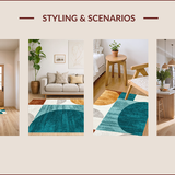 Ultra Soft Area Rug, Non Slip, Stain Resistant, Washable Area Rugs for Living Room, Bedroom, Soft Thin Washable Rug for Contemporary Office Decor(Beige)