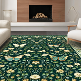 Chic Dark Green Botanical Motif(Green)
