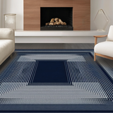 Contemporary Geometric Navy Elegance(Blue)