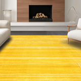 Ultra Soft Area Rug, Non Slip, Stain Resistant, Washable Area Rugs for Living Room, Bedroom, Chic Mustard Geometric Elegance(Yellow)