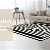 Elegant Geometric Patterned Accent(White)