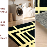 Ultra Soft Area Rug, Non Slip, Stain Resistant, Washable Area Rugs for Living Room, Bedroom, Artistic Dice-Inspired Floor Accent(Beige)