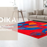 Artful Quirky Textured Arrangement(Red)