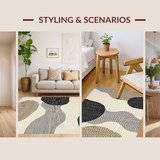 Trendy Surfboard Patterned Accent(Beige)