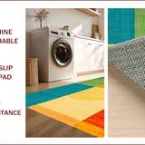 Ultra Soft Area Rug, Non Slip, Stain Resistant, Washable Area Rugs for Living Room, Bedroom, Non-Slip Colorful Entryway Meditation Carpet(Orange)