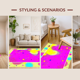 Eclectic Vibrant Curvilinear Shapes(Pink)