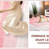 Ultra Soft Area Rug, Non Slip, Stain Resistant, Washable Area Rugs for Living Room, Bedroom, Modern Non-Skid Baby Room Soft Rug(Pink)