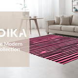 Ultra Soft Area Rug, Non Slip, Stain Resistant, Washable Area Rugs for Living Room, Bedroom, Unique Modern Animal Print Style(Pink)