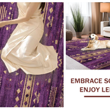 Ultra Soft Area Rug, Non Slip, Stain Resistant, Washable Area Rugs for Living Room, Bedroom, Elegant Earthy Color Harmony(Purple)