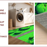 Ultra Soft Area Rug, Non Slip, Stain Resistant, Washable Area Rugs for Living Room, Bedroom, Traffic Road Play Mat(Green)