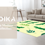 Ultra Soft Area Rug, Non Slip, Stain Resistant, Washable Area Rugs for Living Room, Bedroom, Vibrant Animal Motif for Kids(Green)