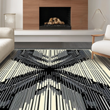 Ultra Soft Area Rug, Non Slip, Stain Resistant, Washable Area Rugs for Living Room, Bedroom, Wildlife Inspired Monochrome Aesthetic(Beige)